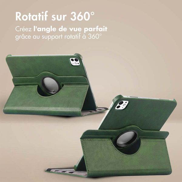 imoshion Coque tablette rotatif à 360° Apple iPad Pro 13 (2025) M5 / (2024) M4 - Vert