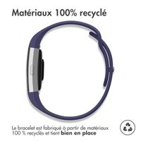 imoshion Bracelet sportif en silicone Fitbit Charge 2 - Bleu / Blanc