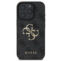 Guess Coque 4G Metal Logo Backcover Apple iPhone 16 Pro - Noir