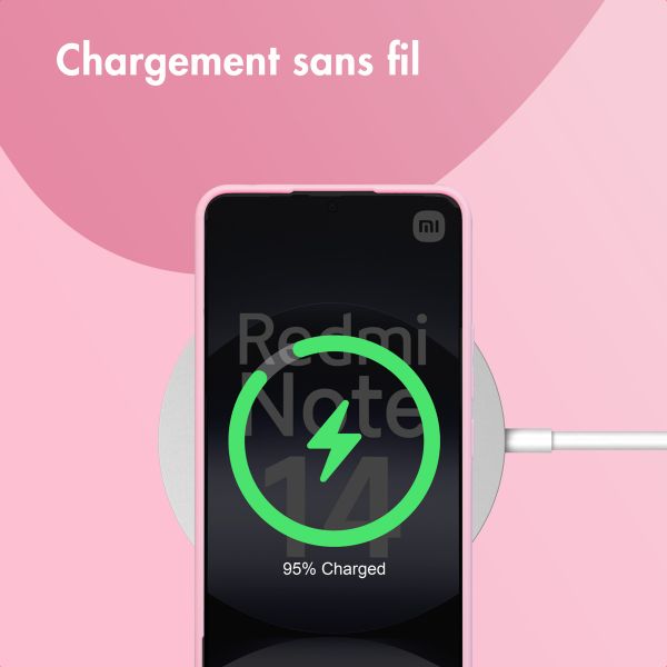 imoshion Coque Couleur Xiaomi Redmi Note 14 (5G) - Bubblegum Pink
