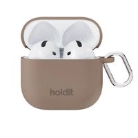 Holdit Coque Solid Silicone Apple AirPods 4 - Mocha Brown