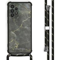 imoshion Coque Design avec cordon Samsung Galaxy A33 - Black Marble