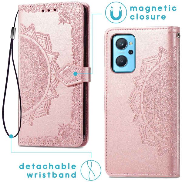 imoshion Etui de télephone Mandala Oppo A76 (4G) - Rose Doré