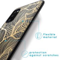 imoshion Coque Design Samsung Galaxy A41 - Golden Leaves