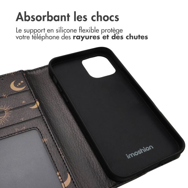 imoshion Étui de télephone portefeuille Design Apple iPhone 12 (Pro) - Sky Black