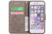 Etui de téléphone Fleurs de Trèfle iPhone 6 / 6s - Gris