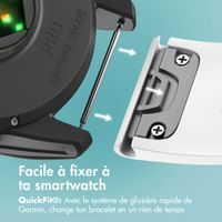 imoshion Bracelet QuickFit® en silicone  - Connexion Garmin 26 mm - Blanc