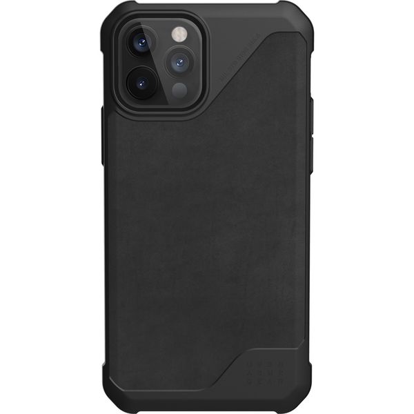 UAG Coque Metropolis LT iPhone 12 (Pro) - Leather Black