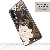 Selencia Coque très protectrice Zarya Fashion Samsung Galaxy A13 (4G) - Golden Flowers