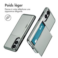 imoshion Coque arrière avec porte-cartes Samsung Galaxy S25 Edge - Vert
