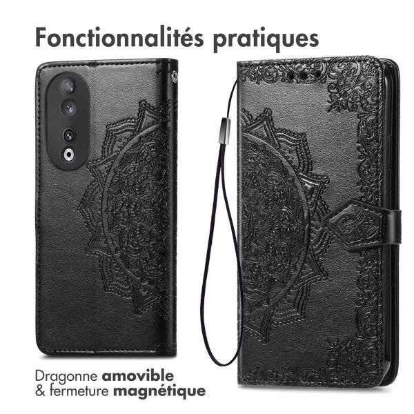 imoshion Etui de télephone Mandala Honor 90 - Noir