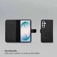 Selencia Étui portefeuille amovible Olyn avec MagSafe Samsung Galaxy S26 Plus - Noir