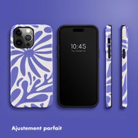 Selencia Coque arrière Vivid Apple iPhone 14 Pro Max - Modern Bloom Sapphire Blue