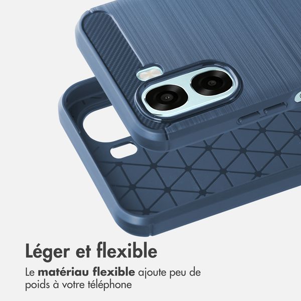imoshion Coque Brushed Oppo A6x (4G/5G) - Bleu foncé