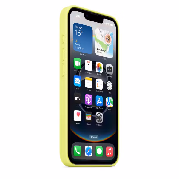Apple Coque en silicone Apple iPhone 16e - Neon Yellow