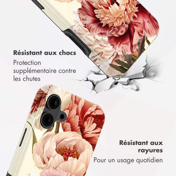 Selencia Coque arrière Vivid Apple iPhone 16 - Vintage Peony