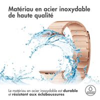 Selencia Bracelet magnétique en acier Apple Watch Series 1-9 / SE - 38/40/41 mm / Series 10 - 42 mm - Rosé Dorée