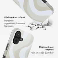 Selencia Coque arrière Vivid avec MagSafe Apple iPhone 17 - Desert Waves Beige