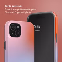 Selencia Coque arrière Vivid avec MagSafe Apple iPhone 15 - Gradient Soft Blush