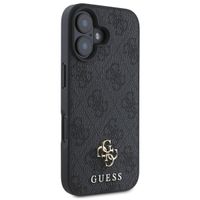 Guess Coque 4G Metal Logo MagSafe iPhone 16 - Noir