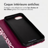 imoshion Étui de télephone portefeuille Design Apple iPhone 17e / 16e - Bloom Love Blush
