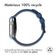 imoshion ﻿Boucle de bracelet de sport en silicone Apple Watch Series 1-9 / SE - 38/40/41 mm / Series 10 - 42 mm - Bleu / Noir