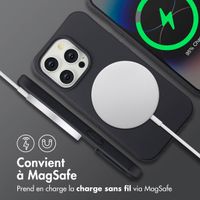 imoshion Coque arrière Color avec cordon amovible et MagSafe Apple iPhone 14 Pro - Noir