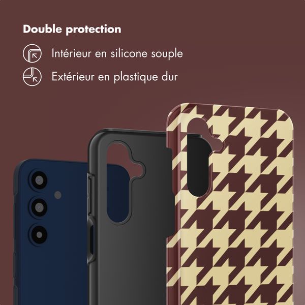 Selencia Coque arrière Vivid Samsung Galaxy A16 - Pied-de-Poule