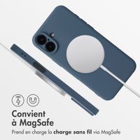 imoshion Coque Couleur avec MagSafe Apple iPhone 16 Plus - Bleu foncé