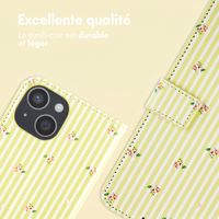 imoshion Étui de télephone portefeuille Design Apple iPhone 13 - Garden Stripes