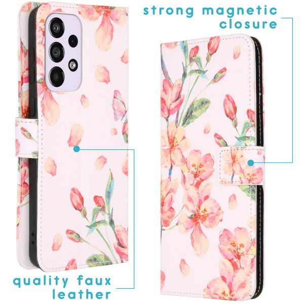 imoshion Coque silicone design Samsung Galaxy A33 - Blossom Watercolor