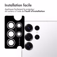 imoshion Lot de 2 protections d'objectif de caméra Samsung Galaxy S25 Ultra - Titanium Whitesilver