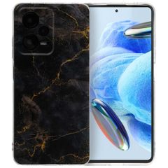 imoshion Coque Design Xiaomi Redmi Note 12 Pro (5G) - Black Marble