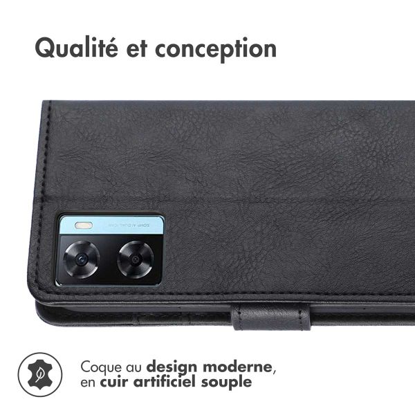 imoshion Étui de télephone portefeuille Oppo A57(s) - Noir