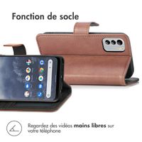 imoshion Étui de téléphone portefeuille Luxe Nokia G60 - Brun