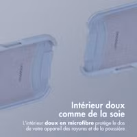 imoshion Coque arrière Color avec cordon amovible et MagSafe Apple iPhone 17 - Ash Blue