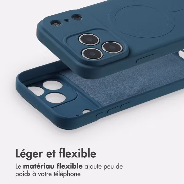 imoshion Coque Couleur avec MagSafe Apple iPhone 17 Pro - Bleu foncé