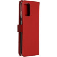 Selencia Étui portefeuille en cuir véritable Samsung Galaxy S20 Plus - Rouge