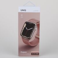 Uniq Bracelet tressé Aspen Apple Watch Series 1 á 10 / SE / Ultra (2) (44/45/46/49 mm) - Rose Pamplemousse