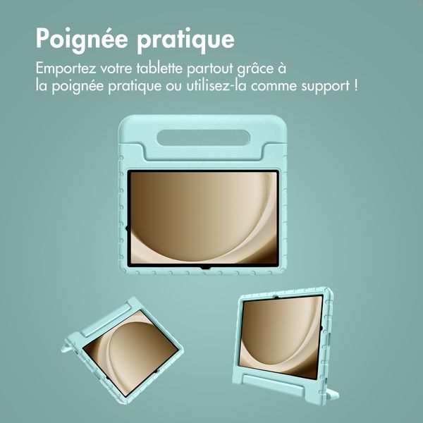 imoshion Coque kidsproof avec poignée Samsung Galaxy Tab A11 Plus / A9 Plus - Soft Blue