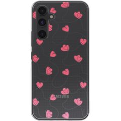 imoshion Coque design pour Samsung Galaxy A54 - Dusty Rose Connected Hearts