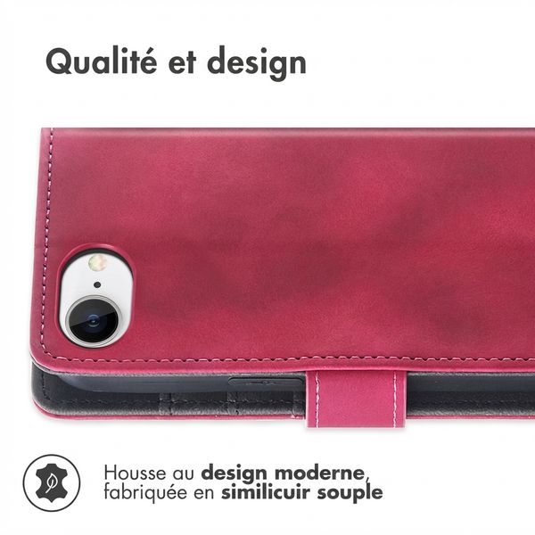 imoshion Etui de télephone portefeuille avec cordon Apple iPhone 17e / 16e - Rouge