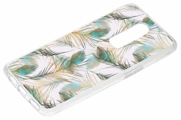 Coque design OnePlus 6 - Gold Peacock