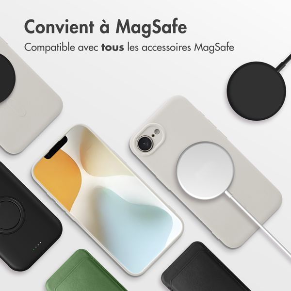 imoshion Coque Couleur avec MagSafe Apple iPhone 16e - Beige