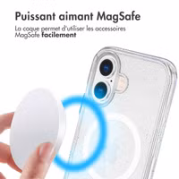 imoshion Coque Pailletée avec MagSafe Apple iPhone 17 - Transparent