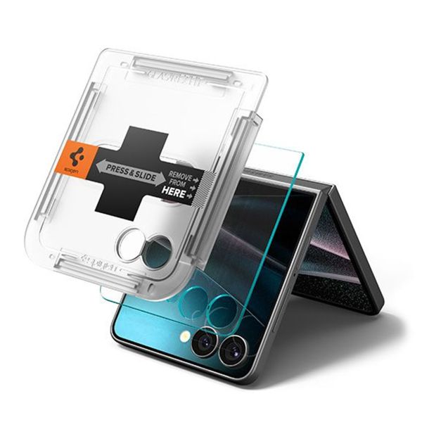 Spigen Protection d'écran en verre trempé GLAStR Fit 2 Paquets + Applicator Samsung Galaxy Z Flip 7