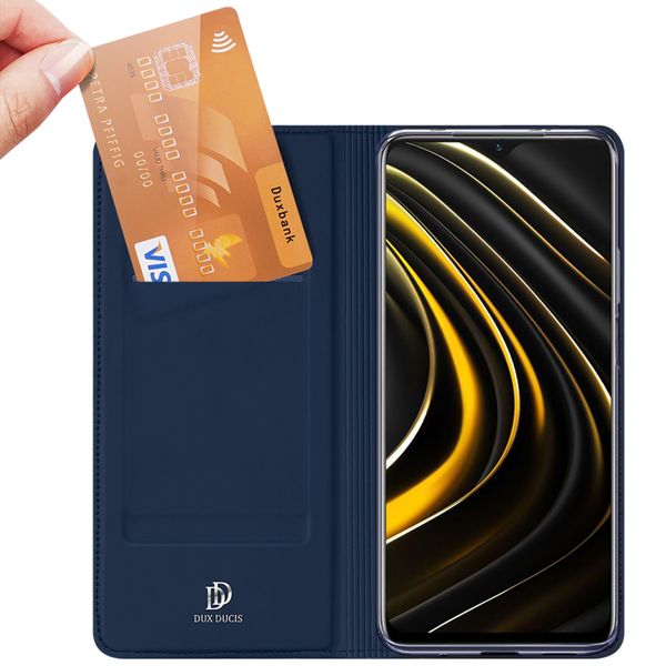 Dux Ducis Étui de téléphone Slim Xiaomi Poco M3 - Bleu foncé