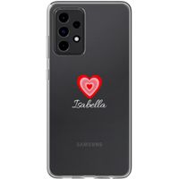 Coque personnalisée avec un cœur Samsung Galaxy A52(s) (5G/4G) - Transparent