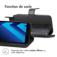 imoshion Étui de téléphone portefeuille Luxe Samsung Galaxy A5 (2017) - Noir