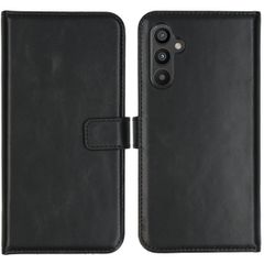 Selencia Étui portefeuille en cuir véritable Samsung Galaxy A34 (5G) - Noir